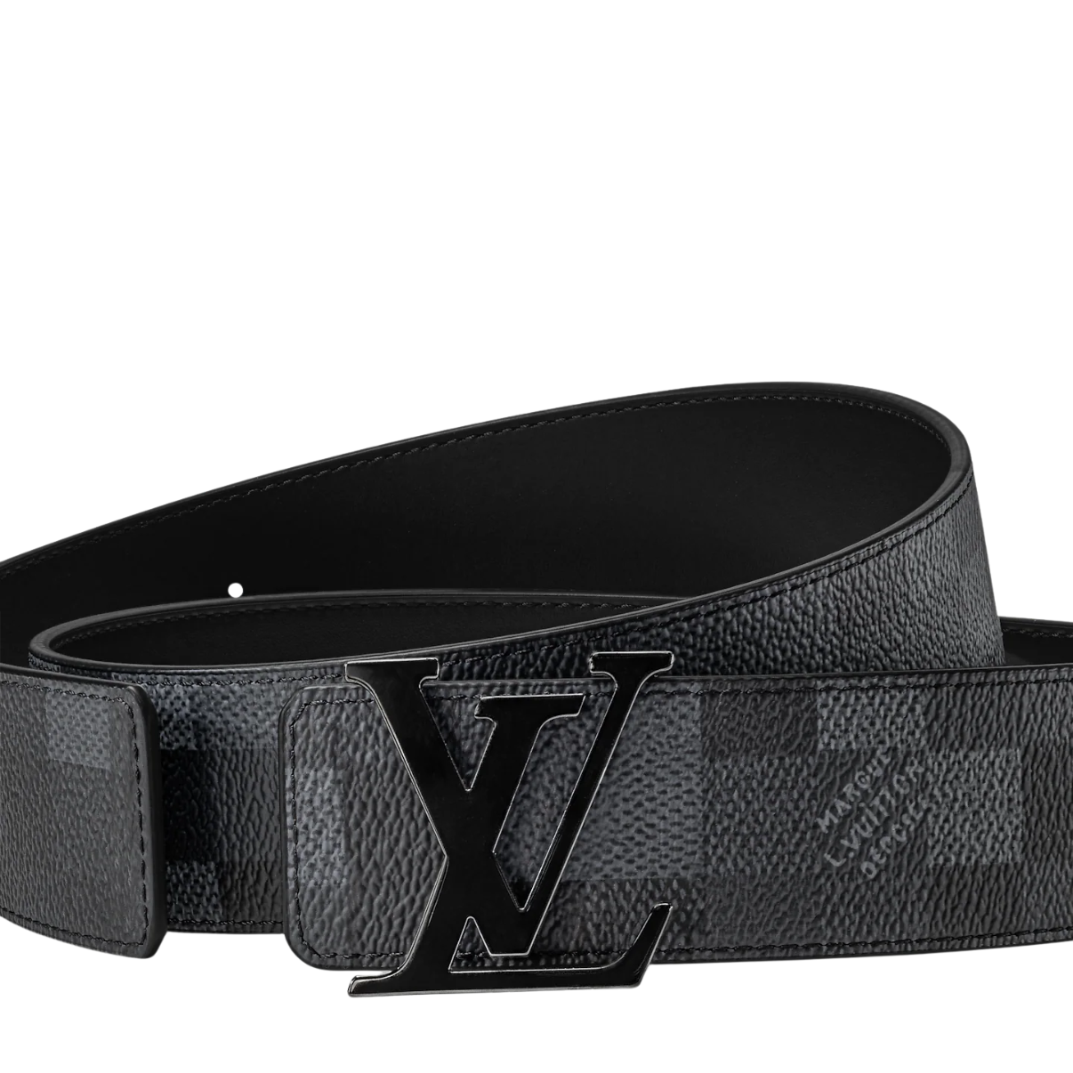 Ceinture LV Initiales Damoflage 40 mm réversible